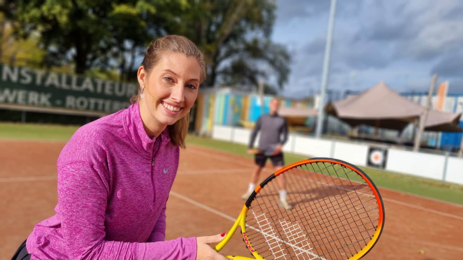 Tennissen bij Oranje Wit