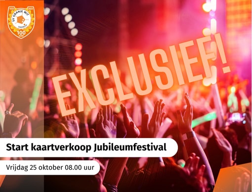 Kaartverkoop excl voor leden 25 okt